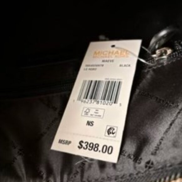 Michael Kors "large hobo" charcoal and black shoulder handbag NWT - Picture 5 of 7